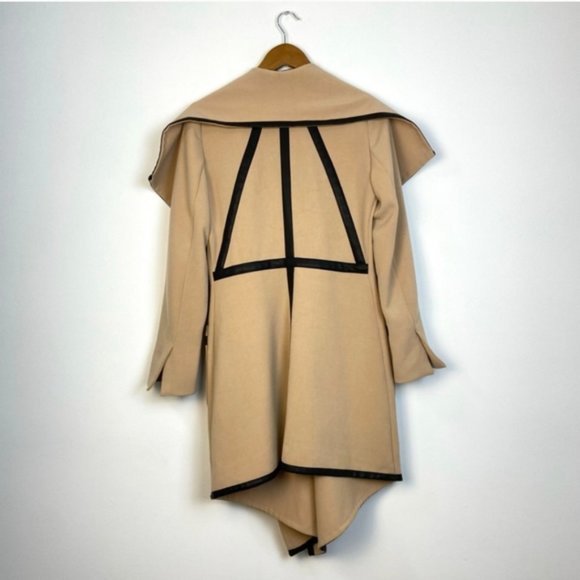 Jacqueline Conoir Beige Watefall Jacket - Picture 3 of 8